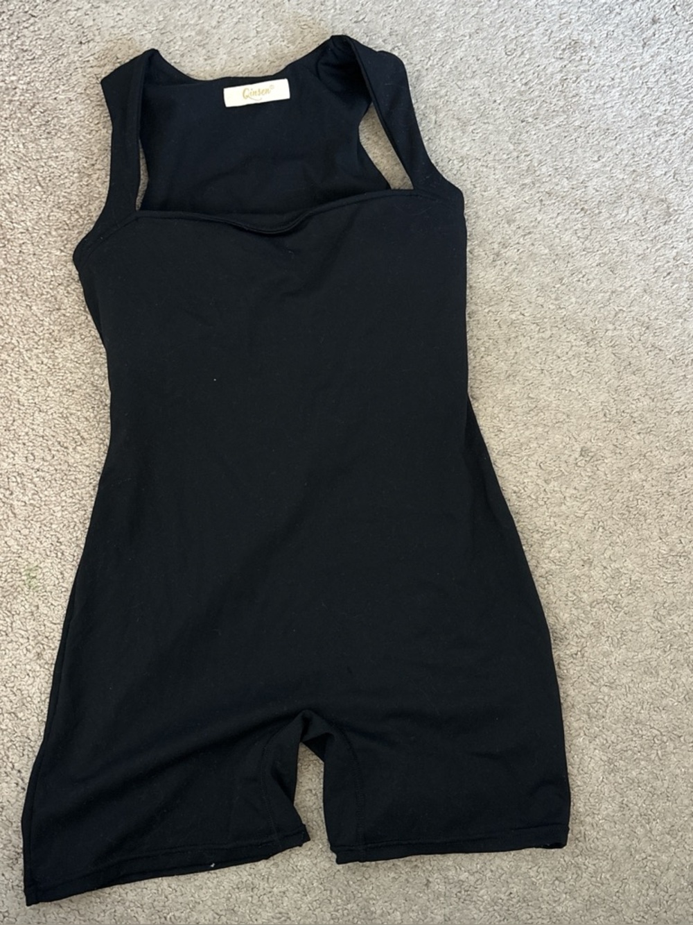 Black Sleeveless Romper Bodysuit